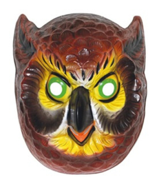Masker uil - volwassen maat - plastic