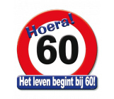 Huldeschild verkeersbord 60 jaar