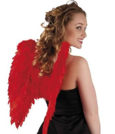 Vleugels engel Rood - 50 cm (52822B)