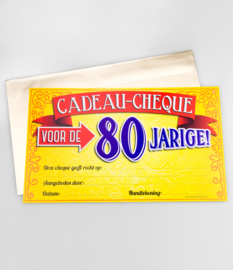 Cadeau-cheque 80 JAAR! (25PD)