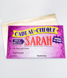 Cadeau-cheque SARAH (20PD)