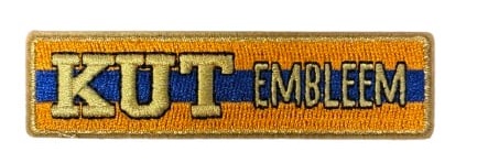 Embleem / applicatie LAMPEGAT KUT EMBLEEM 2,5 x 9 cm