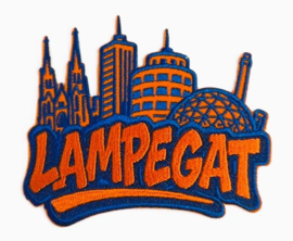Embleem / applicatie Lampegat Skyline - 10 x 8,5 cm