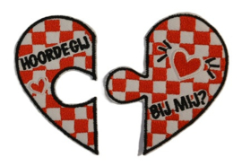 Embleem / applicatie Brabant Hoorde gij bij mij - 8 x 7 cm