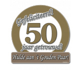 Huldeschild verkeersbord '50 getrouwd'