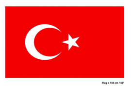 Vlag Turkije - 90 x 150 cm (62121E)
