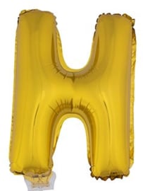 Folie Letter H - 41 cm Goud (met stokje)