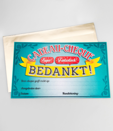 Cadeau-cheque BEDANKT! (31PD)