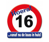 Huldeschild verkeersbord 16 jaar