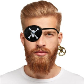 Oorring en ooglapje piraat