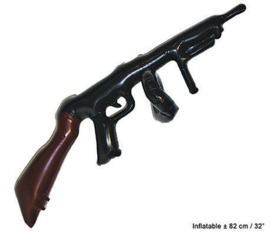 Machinegeweer opblaasbaar - 82 cm (51207E)