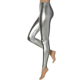 Legging metallic Zilver maat S/M (49774Ap)