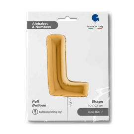Letter L - 100 cm Goud