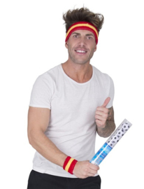 Set zweetbanden rood geel rood Spanje