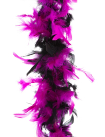 Boa Fuchsia/Zwart 45 gram / 200 cm