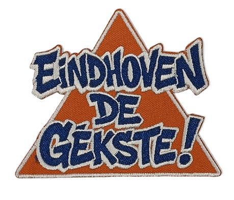 Embleem / applicatie EINDHOVEN DE GEKSTE 9 x 7,5 cm