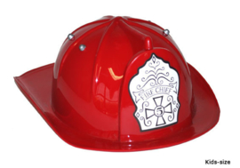 Verstelbare brandweerhelm kind rood (52022E)