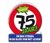 Wenskaart 75 jaar verkeersbord