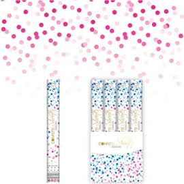 Gender Reveal Confetti shooter MEISJE - 40 cm