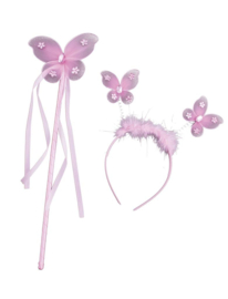 Vlinderset Roze 2-delig