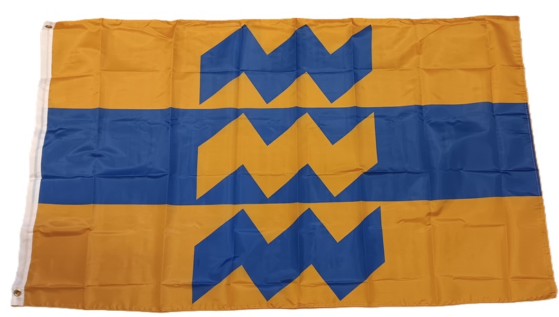 Vlag Lampegat VIBE oranje/blauw/oranje -  90 x 150 cm