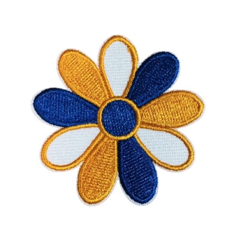 Embleem / applicatie LAMPEGAT MADELIEFJE - 5 cm