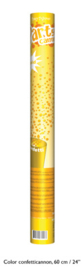 Confetti shooter goud 60 cm (gold-66256E)