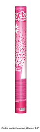 Confetti shooter roze 60 cm (pink-66264E)