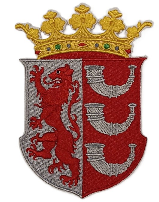 Embleem / applicatie WAPEN EINDHOVEN - 7,5 X 11 cm