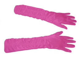Lange handschoenen met stretch - Roze (60197E)