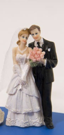 Trouwfiguurtje / bruidspaar man en vrouw (21251F2)