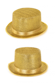 Gouden glitterhoed - one size
