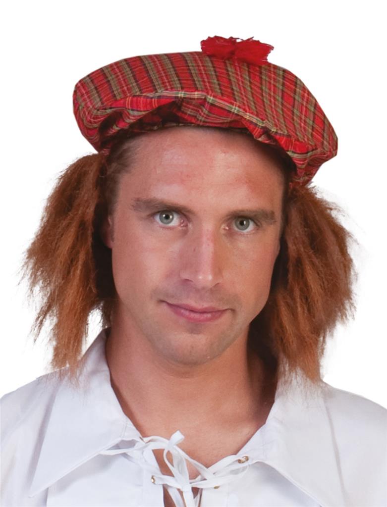 Schotse muts met haren