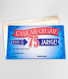 Cadeau-cheque 75 JAAR! (24PD)