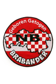 Embleem / applicatie Geboren en Getogen Brabander 11 cm