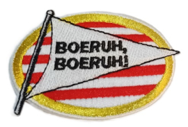 Embleem / applicatie Boeruh vlag 8 x 5 cm