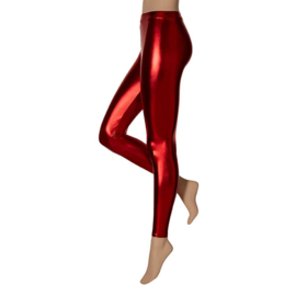 Legging metallic Rood maat S/M (58997Ap)