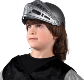 Kinder helm ridder zilverkleurig (44033B)