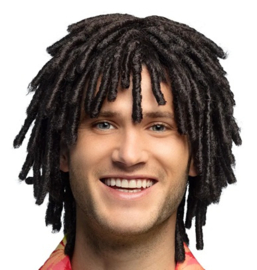 Pruik rasta kort