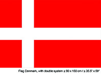Vlag Denemarken - 90 x 150 cm (62402E)