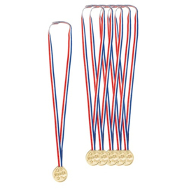 Medaille aan lint 'Winner' - 6 stuks