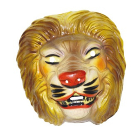 Masker leeuw - volwassen maat - plastic