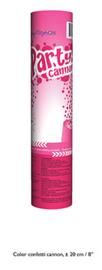 Confetti shooter roze 20 cm (pink-66270E)