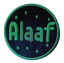 Embleem / applicatie Alaaf Groen 7,5 cm