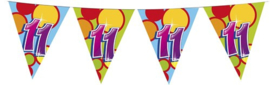 Vlaggenlijn ballonnen 11 jaar (405545H)