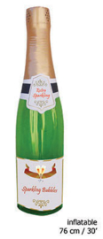 Champagnefles opblaasbaar - 76 cm