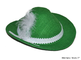 Tiroler hoed mini - 18 cm (62123E)
