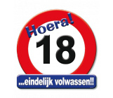 Huldeschild verkeersbord 18 jaar