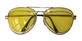 Pilotenbril Geel glas (60588E)