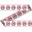 Afzetlint 20 jaar Verkeersbord